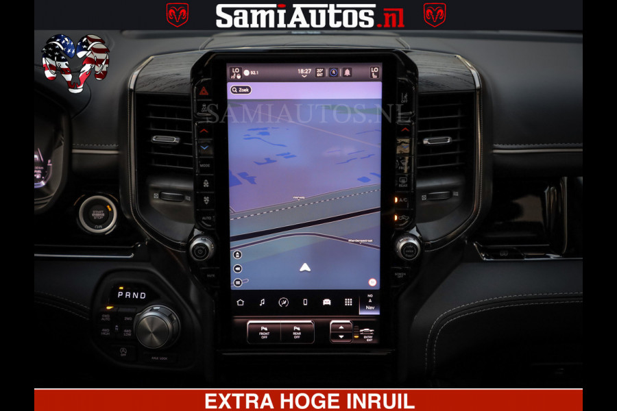 Dodge Ram 1500 Limited Night High Output 540HP 706Nm | Massage + Full Option | De Meest Luxe en Volle Pick-Up in zijn Klasse | Comfortabele Dubbele Cabine met Royale 5 Zitplaatsen | BPM vrij | Nu Leverbaar uit Voorraad | Voorraad Nr 2320 - 5138