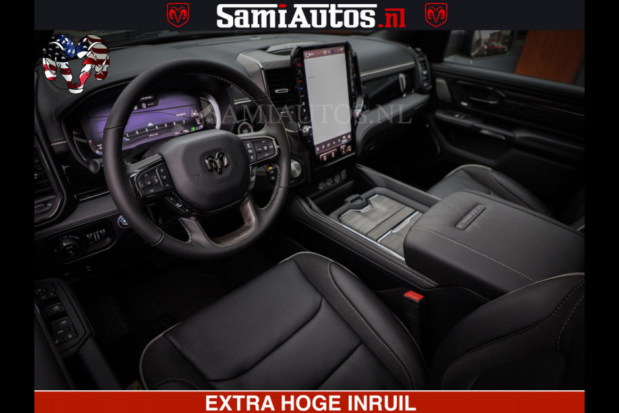 Dodge Ram 1500 Limited Night High Output 540HP 706Nm | Massage + Full Option | De Meest Luxe en Volle Pick-Up in zijn Klasse | Comfortabele Dubbele Cabine met Royale 5 Zitplaatsen | BPM vrij | Nu Leverbaar uit Voorraad | Voorraad Nr 2356 - 0990