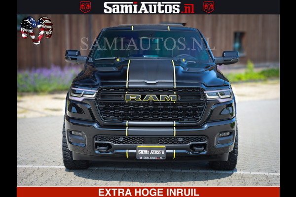 Dodge Ram 1500 Limited Night High Output 540HP 706Nm | Massage + Full Option | De Meest Luxe en Volle Pick-Up in zijn Klasse | Comfortabele Dubbele Cabine met Royale 5 Zitplaatsen | BPM vrij | Nu Leverbaar uit Voorraad | Voorraad Nr 2356 - 0990