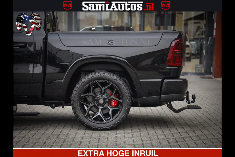 Dodge Ram 1500 Limited Night High Output 540HP 706Nm | Massage + Full Option | De Meest Luxe en Volle Pick-Up in zijn Klasse | Comfortabele Dubbele Cabine met Royale 5 Zitplaatsen | BPM vrij | Nu Leverbaar uit Voorraad | Voorraad Nr 2357 - 5182