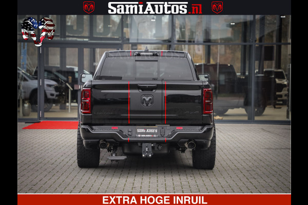 Dodge Ram 1500 Limited Night High Output 540HP 706Nm | Massage + Full Option | De Meest Luxe en Volle Pick-Up in zijn Klasse | Comfortabele Dubbele Cabine met Royale 5 Zitplaatsen | BPM vrij | Nu Leverbaar uit Voorraad | Voorraad Nr 2357 - 5182