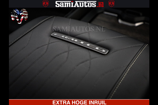 Dodge Ram 1500 Limited Night High Output 540HP 706Nm | Massage + Full Option | De Meest Luxe en Volle Pick-Up in zijn Klasse | Comfortabele Dubbele Cabine met Royale 5 Zitplaatsen | BPM vrij | Nu Leverbaar uit Voorraad | Voorraad Nr 2357 - 5182