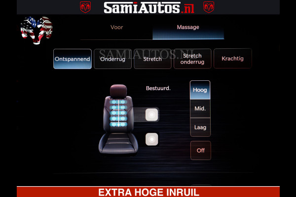 Dodge Ram 1500 Limited Night High Output 540HP 706Nm | Massage + Full Option | De Meest Luxe en Volle Pick-Up in zijn Klasse | Comfortabele Dubbele Cabine met Royale 5 Zitplaatsen | BPM vrij | Nu Leverbaar uit Voorraad | Voorraad Nr 2357 - 5182