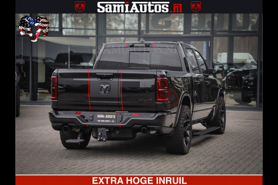Dodge Ram 1500 Limited Night High Output 540HP 706Nm | Massage + Full Option | De Meest Luxe en Volle Pick-Up in zijn Klasse | Comfortabele Dubbele Cabine met Royale 5 Zitplaatsen | BPM vrij | Nu Leverbaar uit Voorraad | Voorraad Nr 2357 - 5182