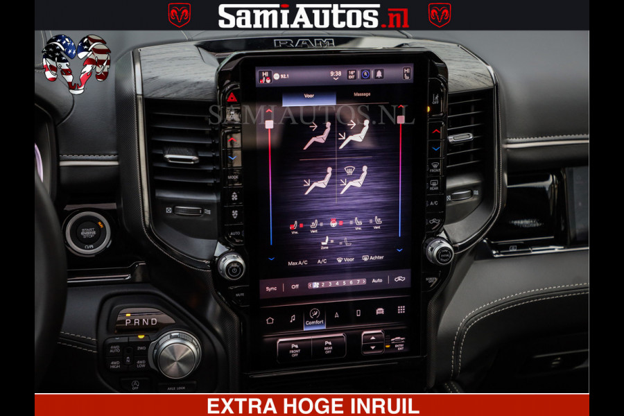 Dodge Ram 1500 Limited Night High Output 540HP 706Nm | Massage + Full Option | De Meest Luxe en Volle Pick-Up in zijn Klasse | Comfortabele Dubbele Cabine met Royale 5 Zitplaatsen | BPM vrij | Nu Leverbaar uit Voorraad | Voorraad Nr 2357 - 5182