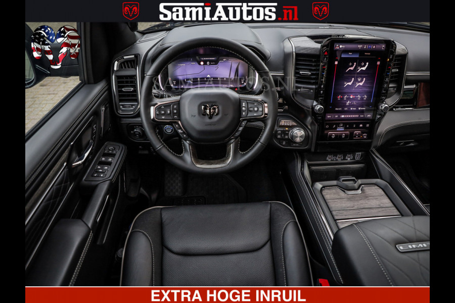 Dodge Ram 1500 Limited Night High Output 540HP 706Nm | Massage + Full Option | De Meest Luxe en Volle Pick-Up in zijn Klasse | Comfortabele Dubbele Cabine met Royale 5 Zitplaatsen | BPM vrij | Nu Leverbaar uit Voorraad | Voorraad Nr 2357 - 5182
