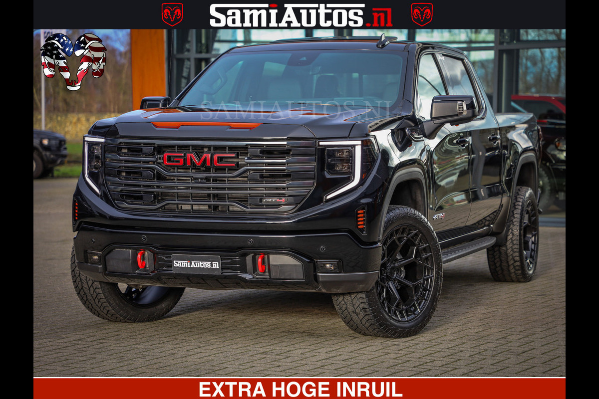 GMC Sierra AT4 6.2 V8 | VIRTUAL COCKPIT | BOM VOL | DC | RAM DEALER NEDERLAND | Dubbele Cabine met Royale 5 Zitplaatsen | BPM vrij | Nu Leverbaar uit Voorraad | Voorraad Nr 238940 |