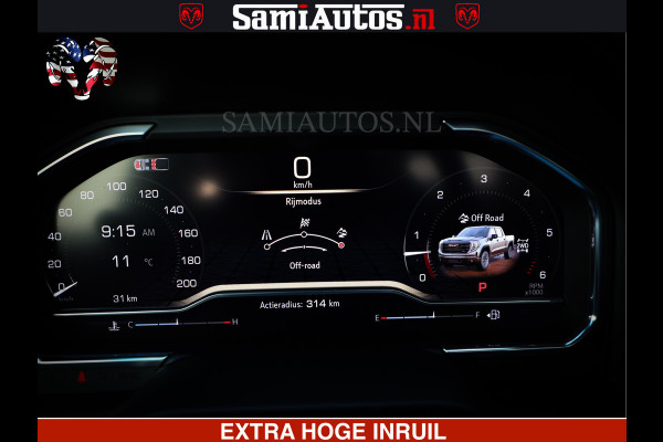 GMC Sierra AT4 6.2 V8 | VIRTUAL COCKPIT | BOM VOL | DC | RAM DEALER NEDERLAND | Dubbele Cabine met Royale 5 Zitplaatsen | BPM vrij | Nu Leverbaar uit Voorraad | Voorraad Nr 238940 |