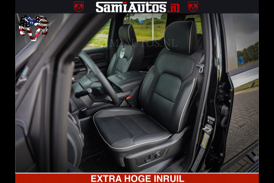 Dodge Ram 1500 Limited Night H.O 540HP 706Nm | Massage + Full Option | De Meest Luxe en Volle Pick-Up in zijn Klasse | Comfortabele Dubbele Cabine met Royale 5 Zitplaatsen | BPM vrij | Nu Leverbaar uit Voorraad | Voorraad Nr 2338 - 5404