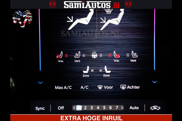 Dodge Ram 1500 Limited Night H.O 540HP 706Nm | Massage + Full Option | De Meest Luxe en Volle Pick-Up in zijn Klasse | Comfortabele Dubbele Cabine met Royale 5 Zitplaatsen | BPM vrij | Nu Leverbaar uit Voorraad | Voorraad Nr 2338 - 5404