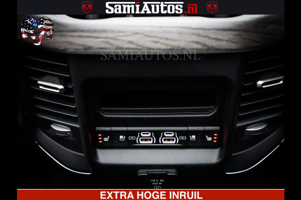 Dodge Ram 1500 Limited Night H.O 540HP 706Nm | Massage + Full Option | De Meest Luxe en Volle Pick-Up in zijn Klasse | Comfortabele Dubbele Cabine met Royale 5 Zitplaatsen | BPM vrij | Nu Leverbaar uit Voorraad | Voorraad Nr 2338 - 5404