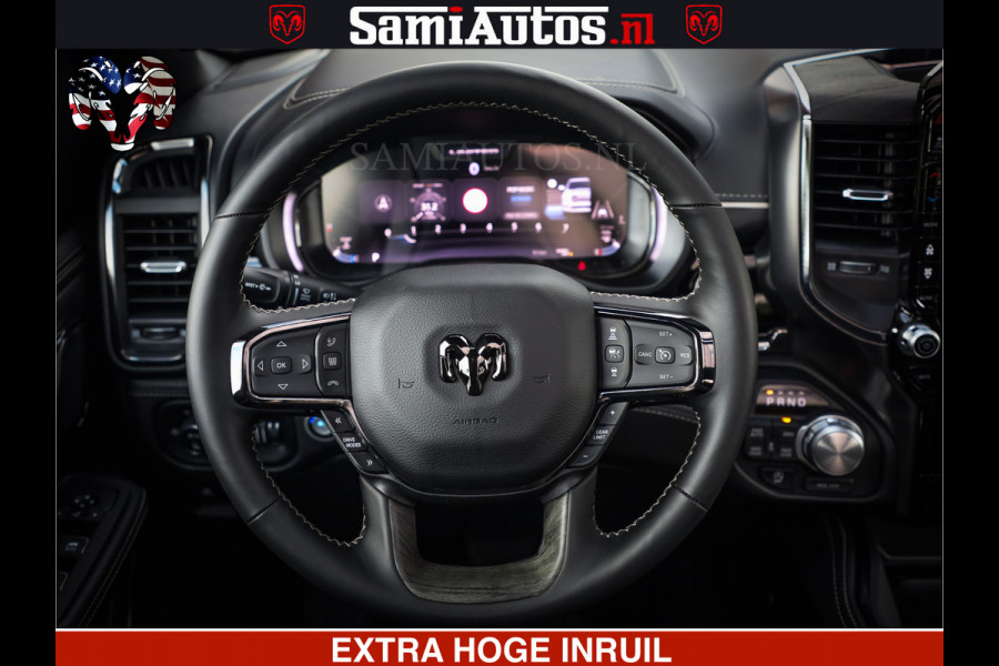 Dodge Ram 1500 Limited Night H.O 540HP 706Nm | Massage + Full Option | De Meest Luxe en Volle Pick-Up in zijn Klasse | Comfortabele Dubbele Cabine met Royale 5 Zitplaatsen | BPM vrij | Nu Leverbaar uit Voorraad | Voorraad Nr 2338 - 5404