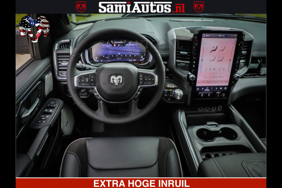 Dodge Ram 1500 Night Premium | Full Option | De Meest Luxe Pick-Up in zijn Klasse | Comfortabele Dubbele Cabine met Royale 5 Zitplaatsen | BPM vrij | Nu Leverbaar uit Voorraad | Voorraad Nr 2200 - 0886