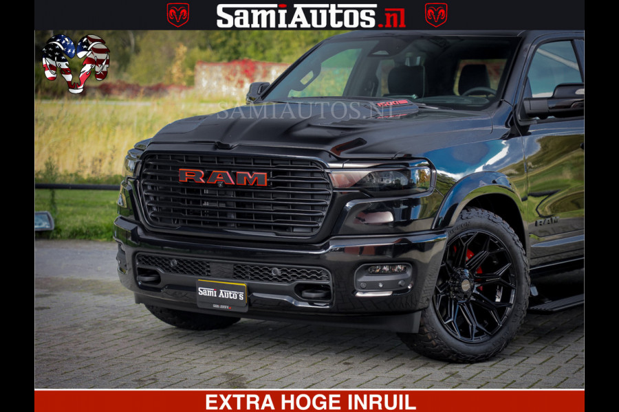 Dodge Ram 1500 Night Premium | Full Option | De Meest Luxe Pick-Up in zijn Klasse | Comfortabele Dubbele Cabine met Royale 5 Zitplaatsen | BPM vrij | Nu Leverbaar uit Voorraad | Voorraad Nr 2200 - 0886