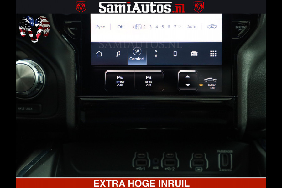 Dodge Ram 1500 Night Premium | Full Option | De Meest Luxe Pick-Up in zijn Klasse | Comfortabele Dubbele Cabine met Royale 5 Zitplaatsen | BPM vrij | Nu Leverbaar uit Voorraad | Voorraad Nr 2200 - 0886