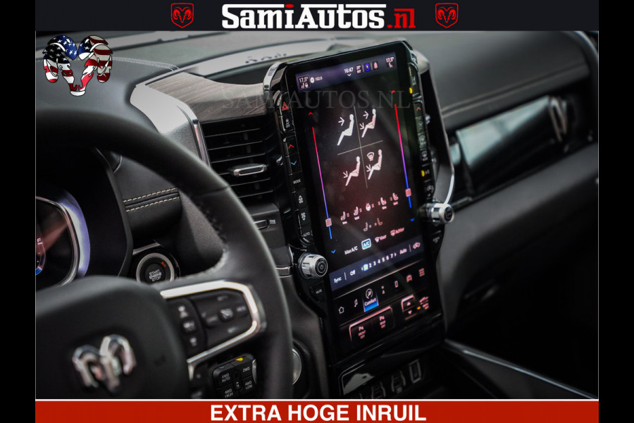 Dodge Ram 1500 Night Premium | Full Option | De Meest Luxe Pick-Up in zijn Klasse | Comfortabele Dubbele Cabine met Royale 5 Zitplaatsen | BPM vrij | Nu Leverbaar uit Voorraad | Voorraad Nr 2200 - 0886