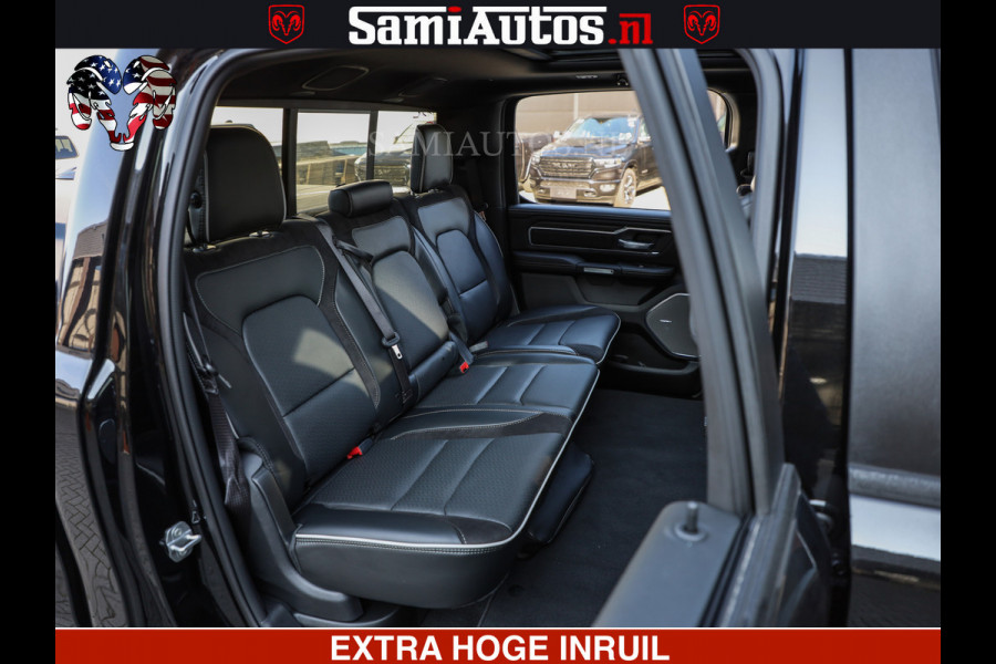 Dodge Ram 1500 Night Premium | Full Option | De Meest Luxe Pick-Up in zijn Klasse | Comfortabele Dubbele Cabine met Royale 5 Zitplaatsen | BPM vrij | Nu Leverbaar uit Voorraad | Voorraad Nr 2200 - 0886