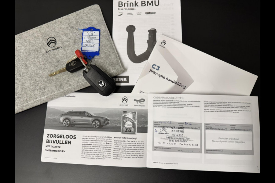 Citroën C3 1.2 Turbo 100pk Trekhaak Adaptieve cruise Airco Apple / Android DAB 4 Seizoenen banden