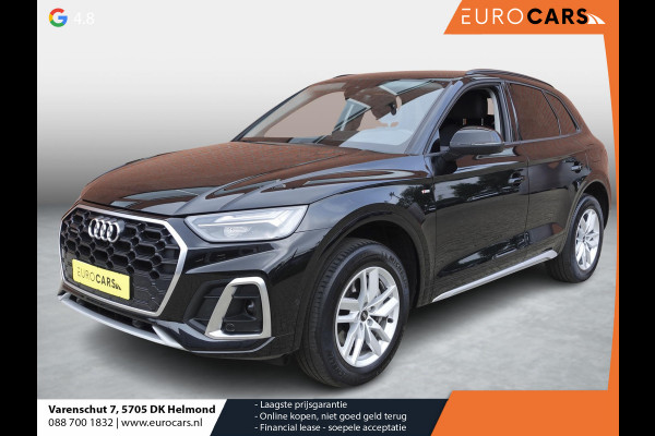 Audi Q5 50 TFSI e 300pk PHEV S-Line Navigatie Camera Parkeersensoren Head-up-display Stoelverwarming Ledverlichting Cruise Control Getinte ramen Climate Control
