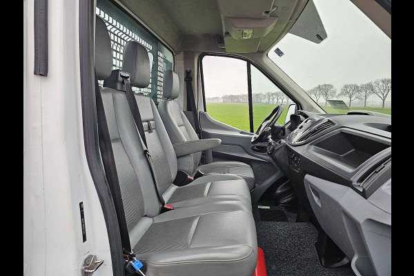 Ford Transit 350 2.0 L3 Open-Laadbak Airco Trekhaak Euro6 130Pk!