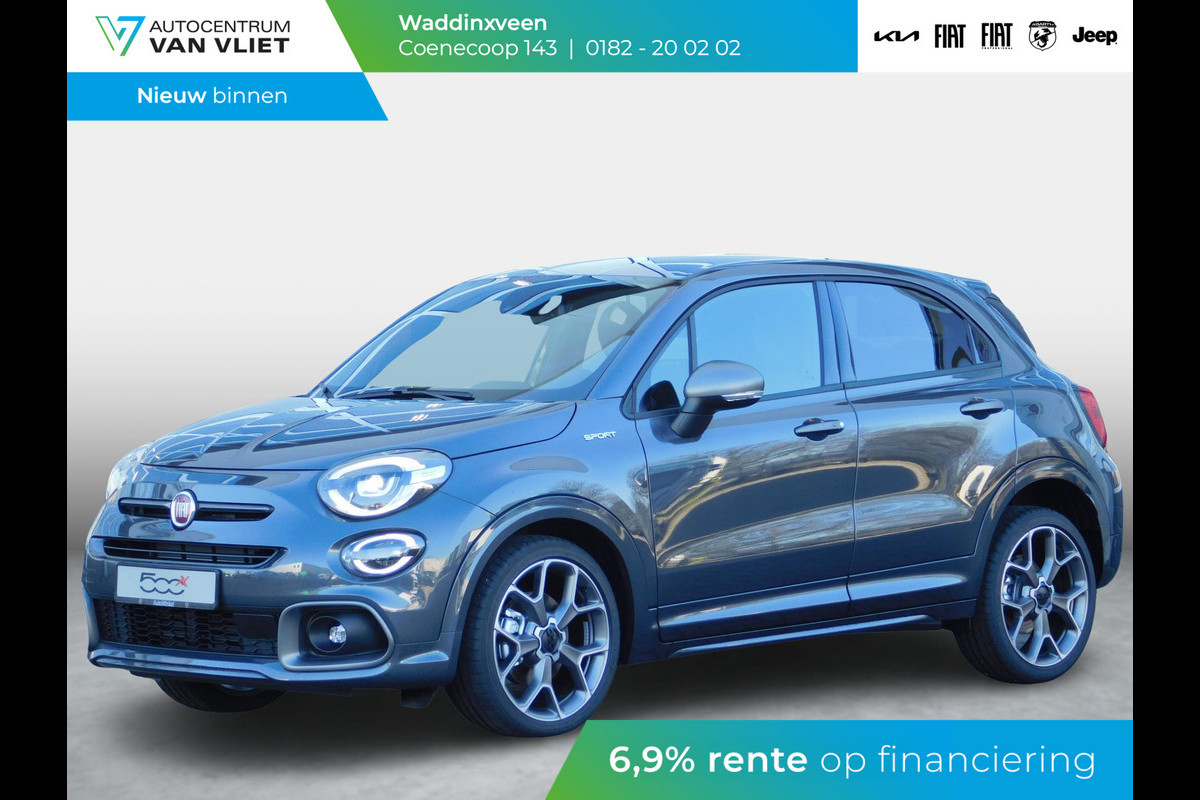 Fiat 500X 1.3 Turbo 150pk Sport Automaat | LED | Navi | 19" | Apple Carplay