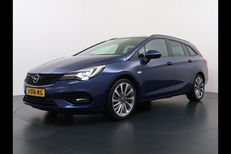 Opel Astra Sports Tourer 1.2T Leer/Alcantara Led-Matrix Innovation Bose®-Hifi Navi Camera Park-Assist + PDC-a+v Apple Carplay Android Keyle AGR-Comfort-Stoel+Stuur+Voorruitverwarming Elek.Achterklep Pdc Lane Assist DAB Regen-Lichtsensor Bordherkenning Zwarte-Hemel Origineel Nederlandse Auto Zeer luxe uitvoering! A-Label EURO6  € 30.000 nieuw