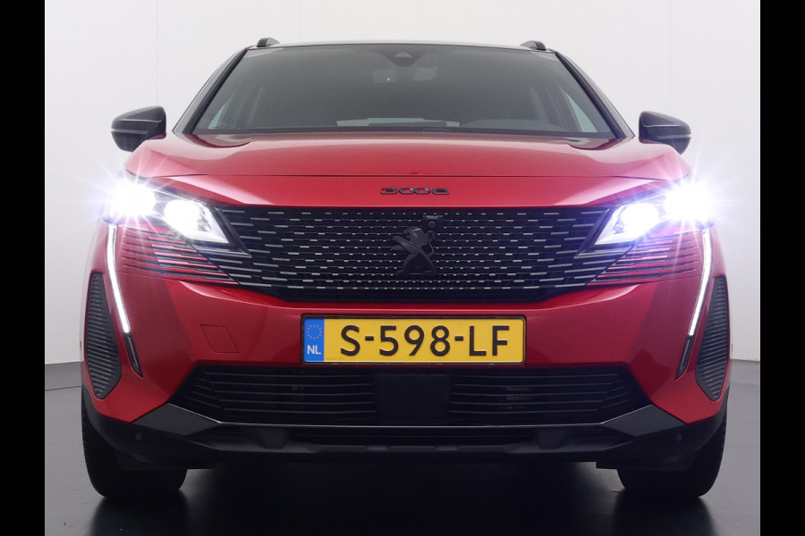 Peugeot 3008 1.6T 225pk AUT-8 GT Pack HYbrid Leer/Alcantara+Elektr.+Verwarmd Trekhaak Navi360°Camera Apple Carplay Android Ecc HiFi Premium FOCAL® Zwarte Hemel Lane Assist Dodehoekwaarschuwing 1e Eigenaar Origineel Nederlandse Auto Nieuwprijs €51.858,-