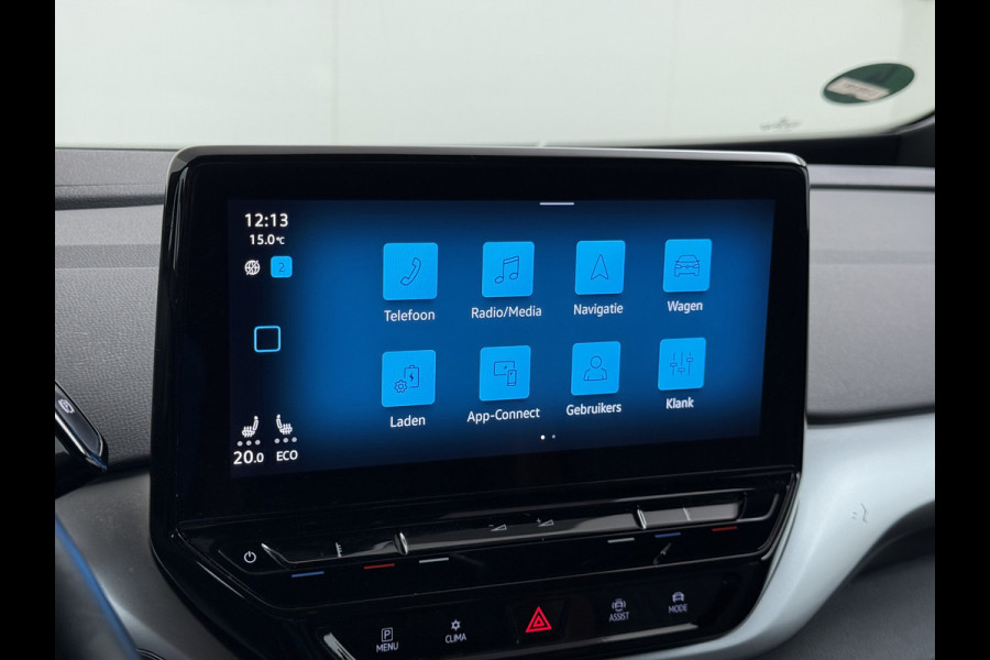 Volkswagen ID.4 204pk 1st 77kWh Trekhaak Leer/Alcantara Adap.Cruise Camera Warmtepomp Apple Carplay Android Navi Ecc Pdc-a+v Lmv 20" Stoelverwarming Led Bordherkenning Voor-Klimatisering Semi-Autopilot  Elektrisch-Wegklapbare Trekhaak App-Connect  E-sound Front-Assist Origineel Nederlandse Auto SOH 86%