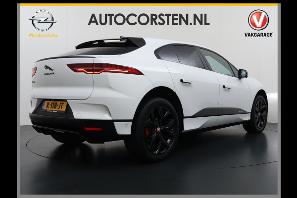 Jaguar I-PACE EV320PK 90kWh Leer Pano-Dak 360°Camera 20"LM Meridian™-Sound Apple Carplay Android Navi Ecc Pdc S Business Pack Keyless Stoelverwarming Rode-Remklauwen Elek.Achterklep Led Privacy Glas Cruise Control Rijstrooksensor Origineel Nederlandse Auto Dealeronderhouden 3 FASE LADEN 320pk 500Nm