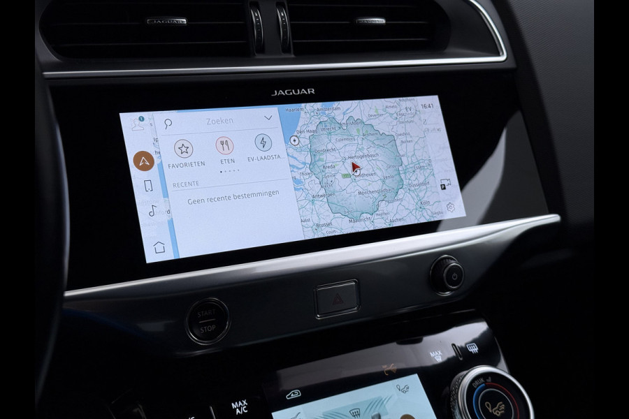 Jaguar I-PACE EV320PK 90kWh Leer Pano-Dak 360°Camera 20"LM Meridian™-Sound Apple Carplay Android Navi Ecc Pdc S Business Pack Keyless Stoelverwarming Rode-Remklauwen Elek.Achterklep Led Privacy Glas Cruise Control Rijstrooksensor Origineel Nederlandse Auto Dealeronderhouden 3 FASE LADEN 320pk 500Nm