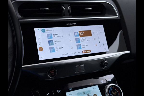 Jaguar I-PACE EV320PK 90kWh Leer Pano-Dak 360°Camera 20"LM Meridian™-Sound Apple Carplay Android Navi Ecc Pdc S Business Pack Keyless Stoelverwarming Rode-Remklauwen Elek.Achterklep Led Privacy Glas Cruise Control Rijstrooksensor Origineel Nederlandse Auto Dealeronderhouden 3 FASE LADEN 320pk 500Nm