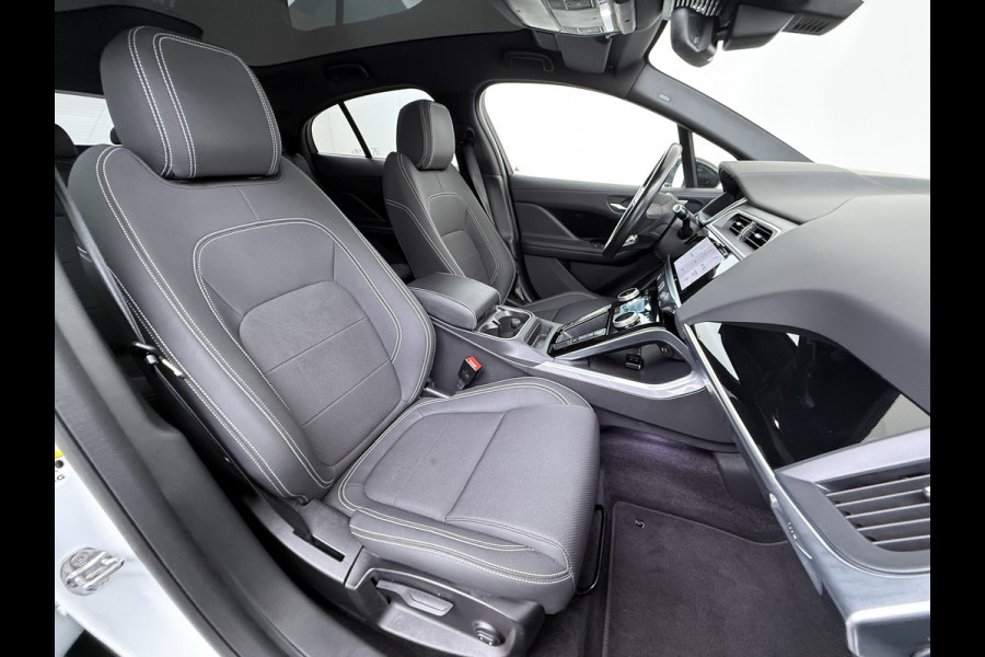 Jaguar I-PACE EV320PK 90kWh Leer Pano-Dak 360°Camera 20"LM Meridian™-Sound Apple Carplay Android Navi Ecc Pdc S Business Pack Keyless Stoelverwarming Rode-Remklauwen Elek.Achterklep Led Privacy Glas Cruise Control Rijstrooksensor Origineel Nederlandse Auto Dealeronderhouden 3 FASE LADEN 320pk 500Nm