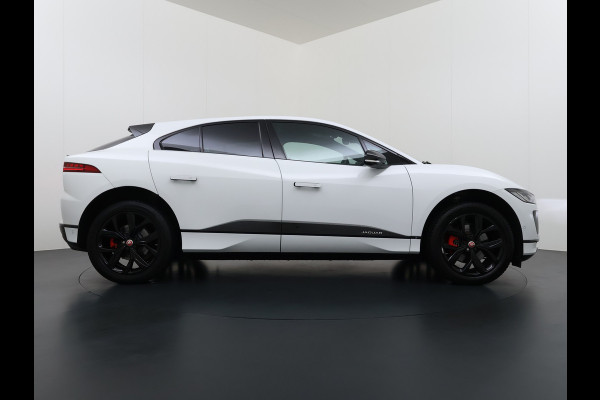 Jaguar I-PACE EV320PK 90kWh Leer Pano-Dak 360°Camera 20"LM Meridian™-Sound Apple Carplay Android Navi Ecc Pdc S Business Pack Keyless Stoelverwarming Rode-Remklauwen Elek.Achterklep Led Privacy Glas Cruise Control Rijstrooksensor Origineel Nederlandse Auto Dealeronderhouden 3 FASE LADEN 320pk 500Nm