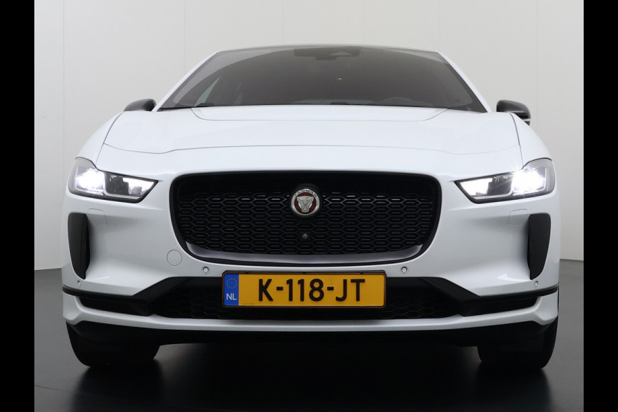 Jaguar I-PACE EV320PK 90kWh Leer Pano-Dak 360°Camera 20"LM Meridian™-Sound Apple Carplay Android Navi Ecc Pdc S Business Pack Keyless Stoelverwarming Rode-Remklauwen Elek.Achterklep Led Privacy Glas Cruise Control Rijstrooksensor Origineel Nederlandse Auto Dealeronderhouden 3 FASE LADEN 320pk 500Nm