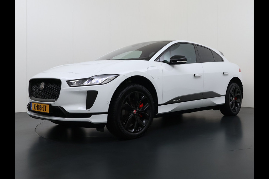 Jaguar I-PACE EV320PK 90kWh Leer Pano-Dak 360°Camera 20"LM Meridian™-Sound Apple Carplay Android Navi Ecc Pdc S Business Pack Keyless Stoelverwarming Rode-Remklauwen Elek.Achterklep Led Privacy Glas Cruise Control Rijstrooksensor Origineel Nederlandse Auto Dealeronderhouden 3 FASE LADEN 320pk 500Nm