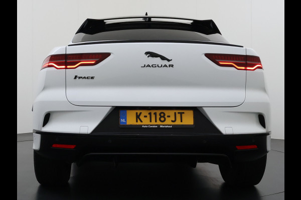 Jaguar I-PACE EV320PK 90kWh Leer Pano-Dak 360°Camera 20"LM Meridian™-Sound Apple Carplay Android Navi Ecc Pdc S Business Pack Keyless Stoelverwarming Rode-Remklauwen Elek.Achterklep Led Privacy Glas Cruise Control Rijstrooksensor Origineel Nederlandse Auto Dealeronderhouden 3 FASE LADEN 320pk 500Nm