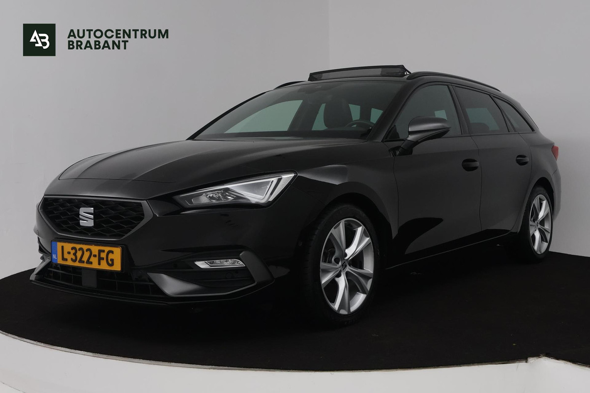 Seat Leon Sportstourer 1.5 eTSI FR Launch Edition (PANORAMADAK, STUUR/STOELVERWARMING, CAMERA, DIGITALE COCKPIT, CRUISE ADAPTIEF)