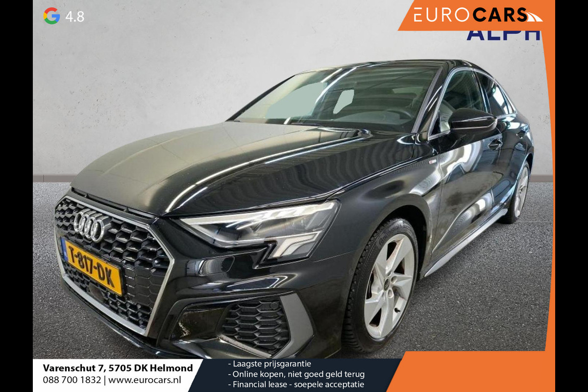 Audi A3 Limousine 30 TFSI S edition Navigatie Apple Carplay/Android Auto Parkeersensoren Adaptive Cruise Control Virtual Cockpit Climate Control Getinte ramen Lichtmetalen velgen
