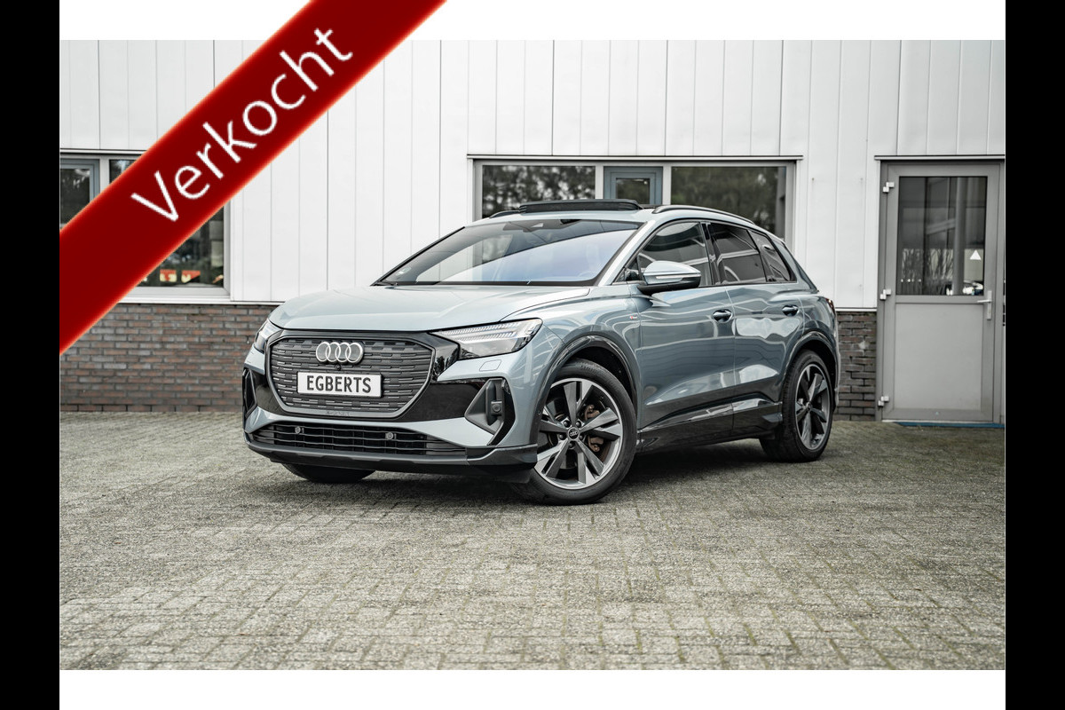 Audi Q4 e-tron 50 quattro S edition 77 kWh Matrix, ACC, Panorama, trekhaak