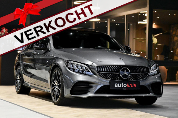 Mercedes-Benz C-Klasse 200 AMG Night ed. Pano, ACC, Keyless, Leder, Camera, Sfeer, Dodeh, CarPlay!