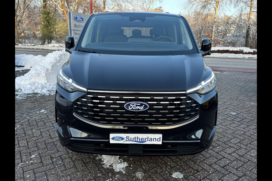 Ford Transit Custom Tourneo 340 2.5 PHEV L1H1 Titanium X | SCI | 233pk | Ergonomische Lederen Stoelen | Elektrische schuifdeuren links en rechts | Prijs is incl. BTW/BPM | Stuur/Stoelverwarming | Trekhaak Wegklapbaar | B&O Play | Verlengde Fabrieksgarantie tot 05-2029