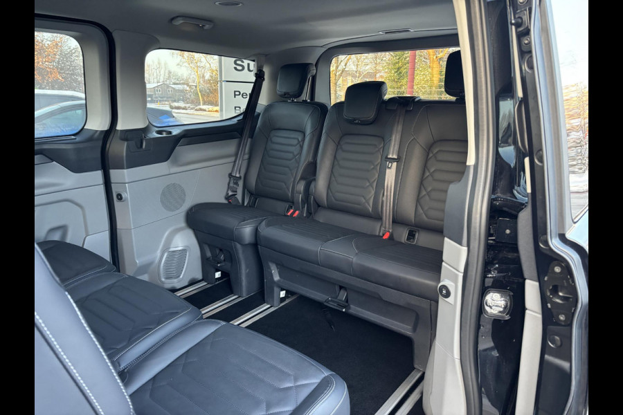 Ford Transit Custom Tourneo 340 2.5 PHEV L1H1 Titanium X | SCI | 233pk | Ergonomische Lederen Stoelen | Elektrische schuifdeuren links en rechts | Prijs is incl. BTW/BPM | Stuur/Stoelverwarming | Trekhaak Wegklapbaar | B&O Play | Verlengde Fabrieksgarantie tot 05-2029