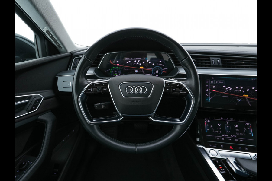 Audi e-tron 50 Quattro *ELECTRO-MOTOR AUDIBLE* Launch edition 71 kWh [ 3-Fase ] {SOH-100%} (INCL-BTW) Aut. *FULL-LED | DIGI-COCKPIT | NAVI-FULLMAP | HEATED-COMFORTSEATS | KEYLESS | AUDI-SOUND | SHIFT-PADDLES | ECC | PDC | CRUISE | 20''ALU*