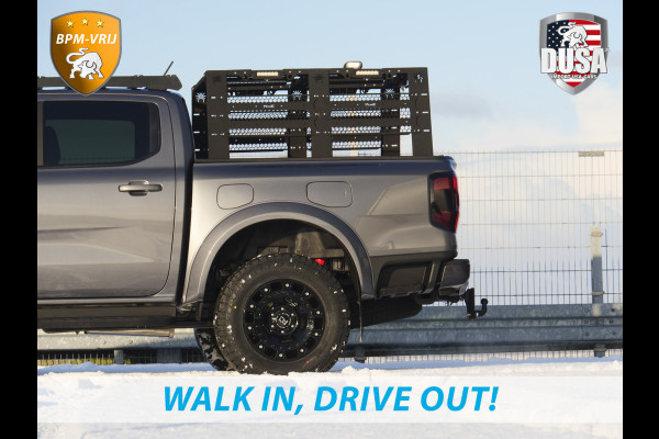 Ford Ranger 2.3 Double Cab Wildtrak PHEV | Plug-in Hybrid | High Peaks | Unieke uitvoering! | Lift kit | Bed Rack incl LED | Roof Rack incl Led | Fender Flares | Black Rhino Wheels | Ford Custom Grille