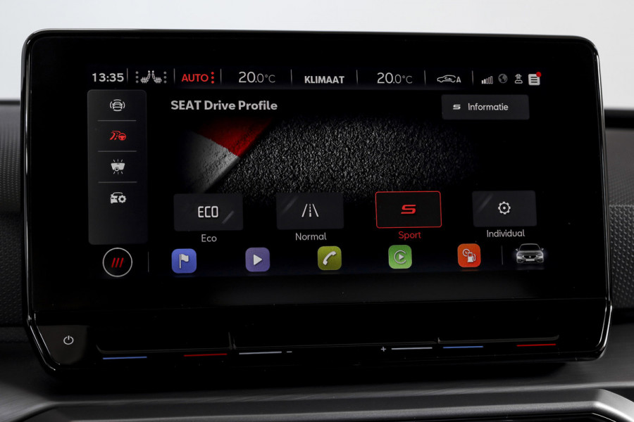Seat Leon 1.5 TSI FR | Dig. Cockpit | Adapt. Cruise | Stoel.-+Stuurverw | PDC | NAV + App. Connect | ECC | LM 18" |