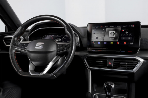 Seat Leon 1.5 TSI FR | Dig. Cockpit | Adapt. Cruise | Stoel.-+Stuurverw | PDC | NAV + App. Connect | ECC | LM 18" |
