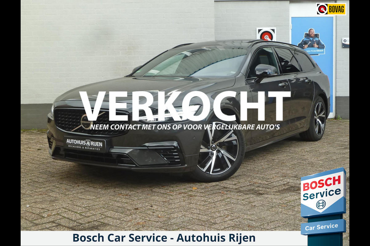 Volvo V90 2.0 T6 AWD Recharge R-Design|Panodak|Bowers&Wilkins|360-Camera|Adaptive-Cruise|BLIS|Stoel/Stuurverwarming|Trekhaak