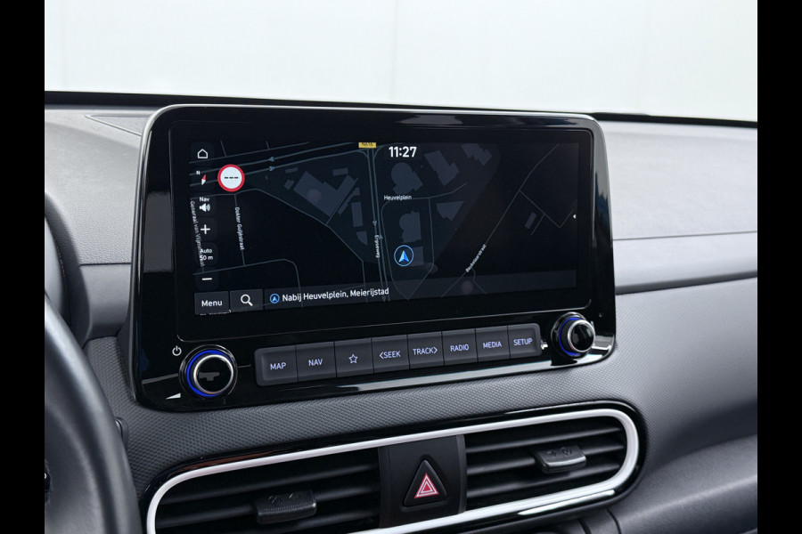 Hyundai Kona 1.6I HEV AUT-6 141pk Adap.Cruise Trekhaak HUD Camera Android Apple Carplay Navi Bordherkenning PDC Fashion Keyless Head-Up-Display Lane-Assist+ACC ESP Mild Hybride Priv.Glass Botsing waarsch syst Dodehoek-assistent