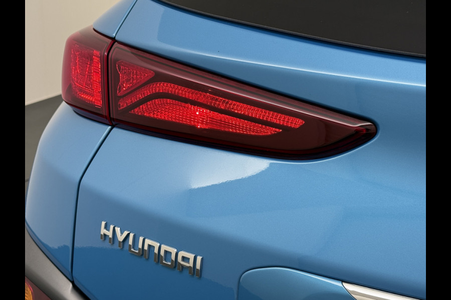 Hyundai Kona 1.6I HEV AUT-6 141pk Adap.Cruise Trekhaak HUD Camera Android Apple Carplay Navi Bordherkenning PDC Fashion Keyless Head-Up-Display Lane-Assist+ACC ESP Mild Hybride Priv.Glass Botsing waarsch syst Dodehoek-assistent