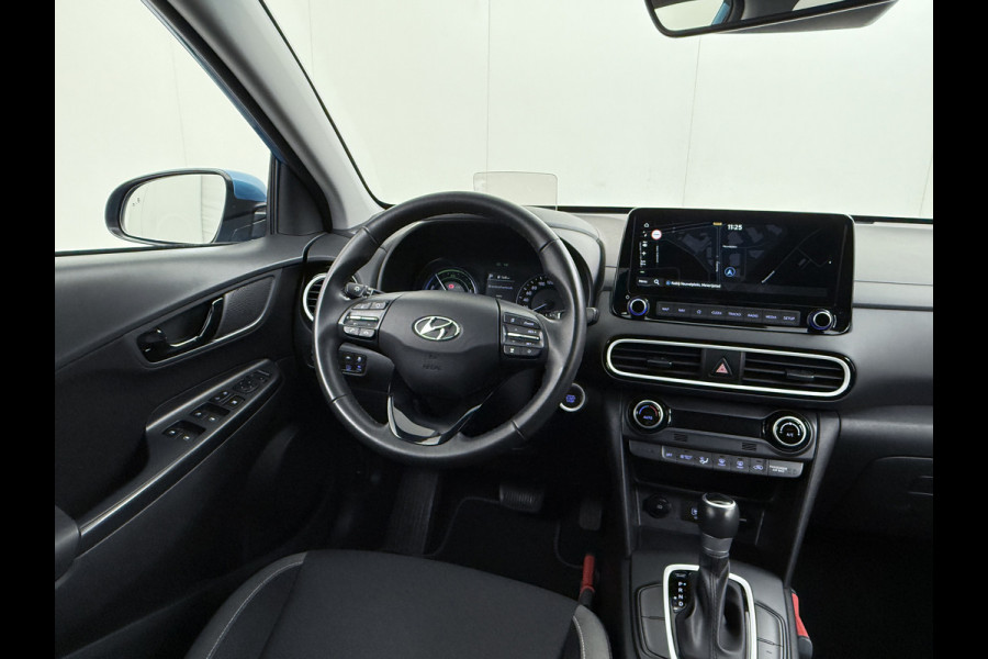 Hyundai Kona 1.6I HEV AUT-6 141pk Adap.Cruise Trekhaak HUD Camera Android Apple Carplay Navi Bordherkenning PDC Fashion Keyless Head-Up-Display Lane-Assist+ACC ESP Mild Hybride Priv.Glass Botsing waarsch syst Dodehoek-assistent